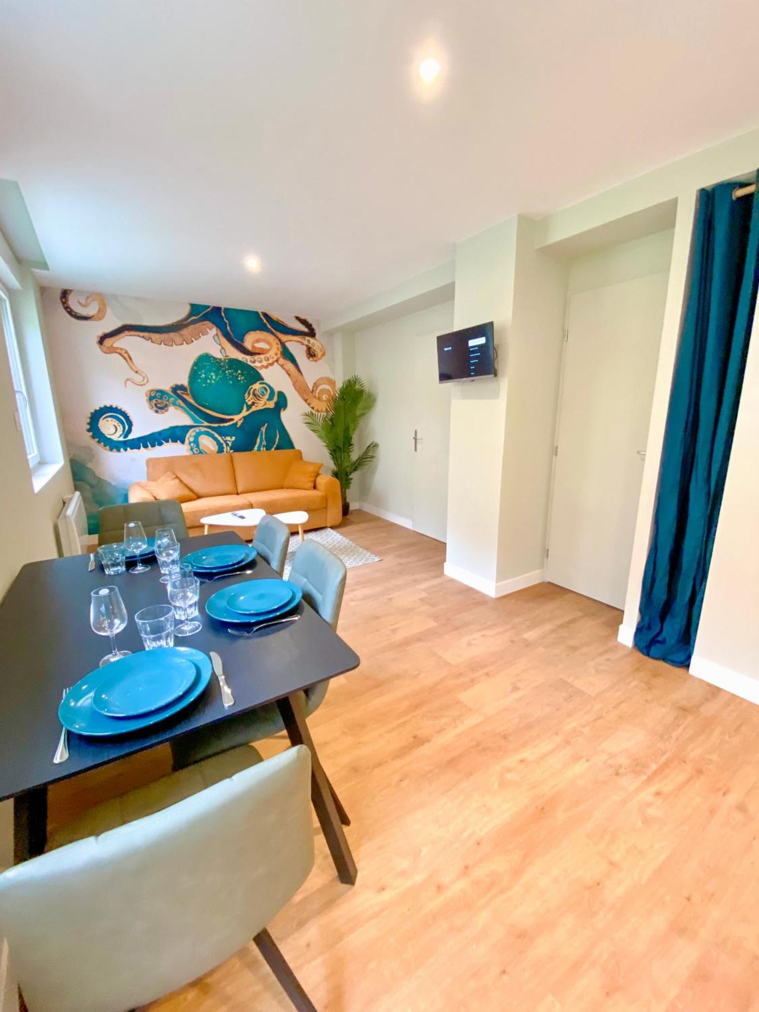 לה פורטל L'Octopus - Appartement 2 Adultes 2 Enfants Jardin, Proche Centre Et Plage מראה חיצוני תמונה